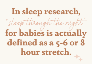 How old does a baby need to be to sleep through the night?
