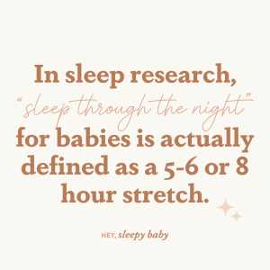Read more about the article How old does a baby need to be to sleep through the night?
